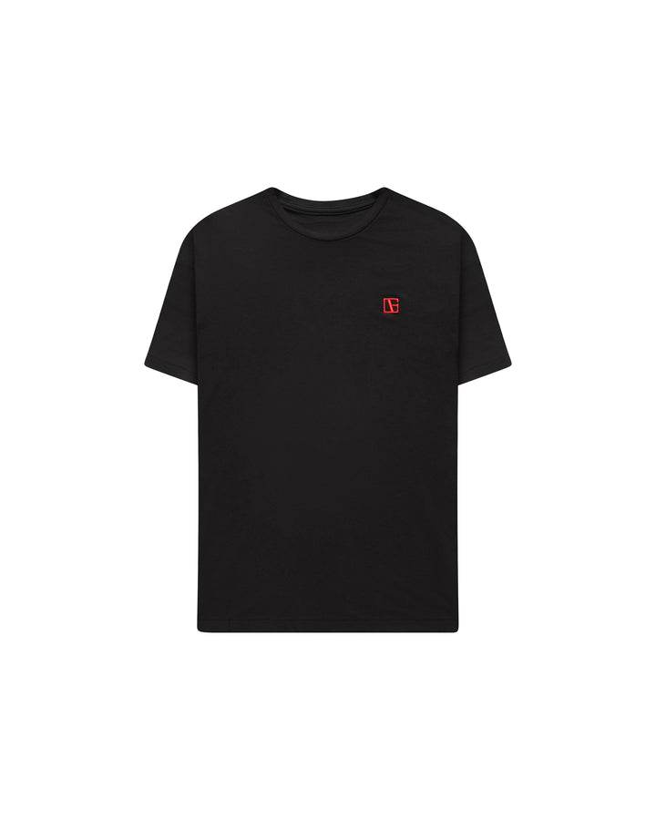 ETN Premium Split Hem Tee – Black/Red