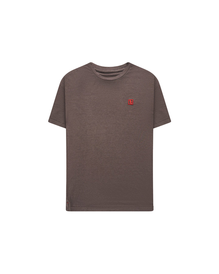 ETN Premium Split Hem Tee – Gray/Red