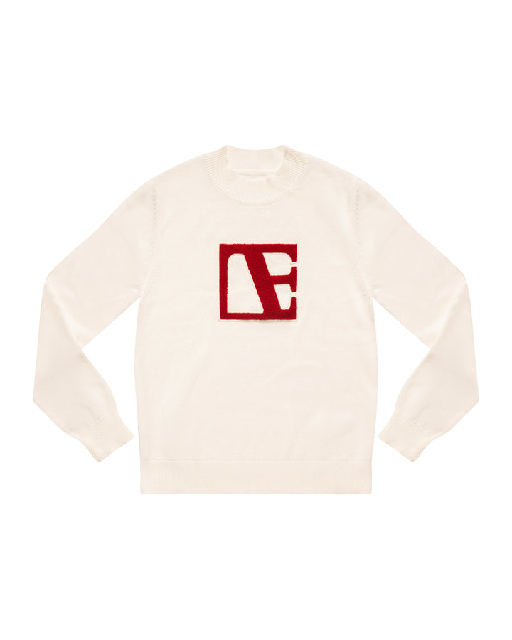 Cream -Red Label Sweater