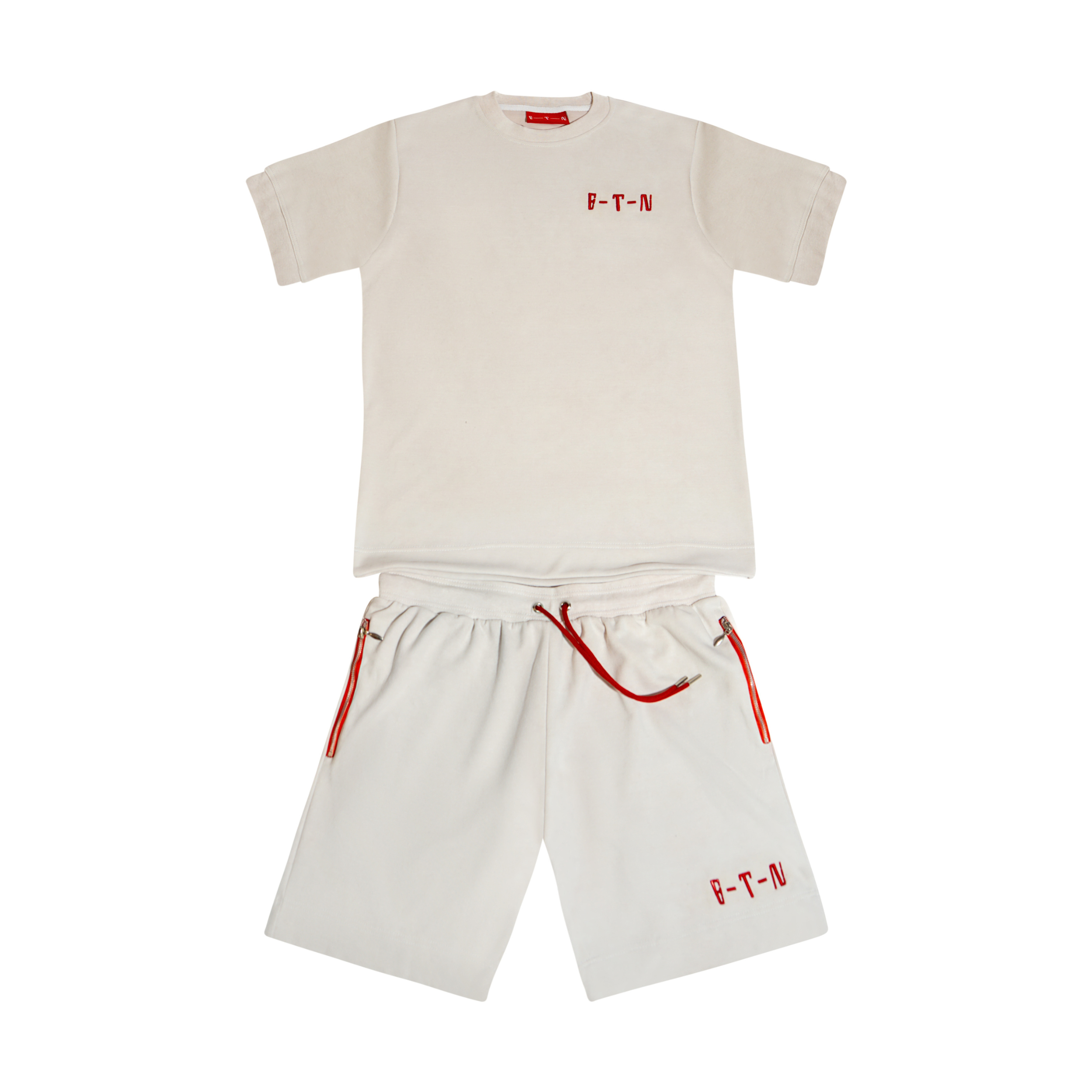 ETN Cream Acid Wash Summer Set