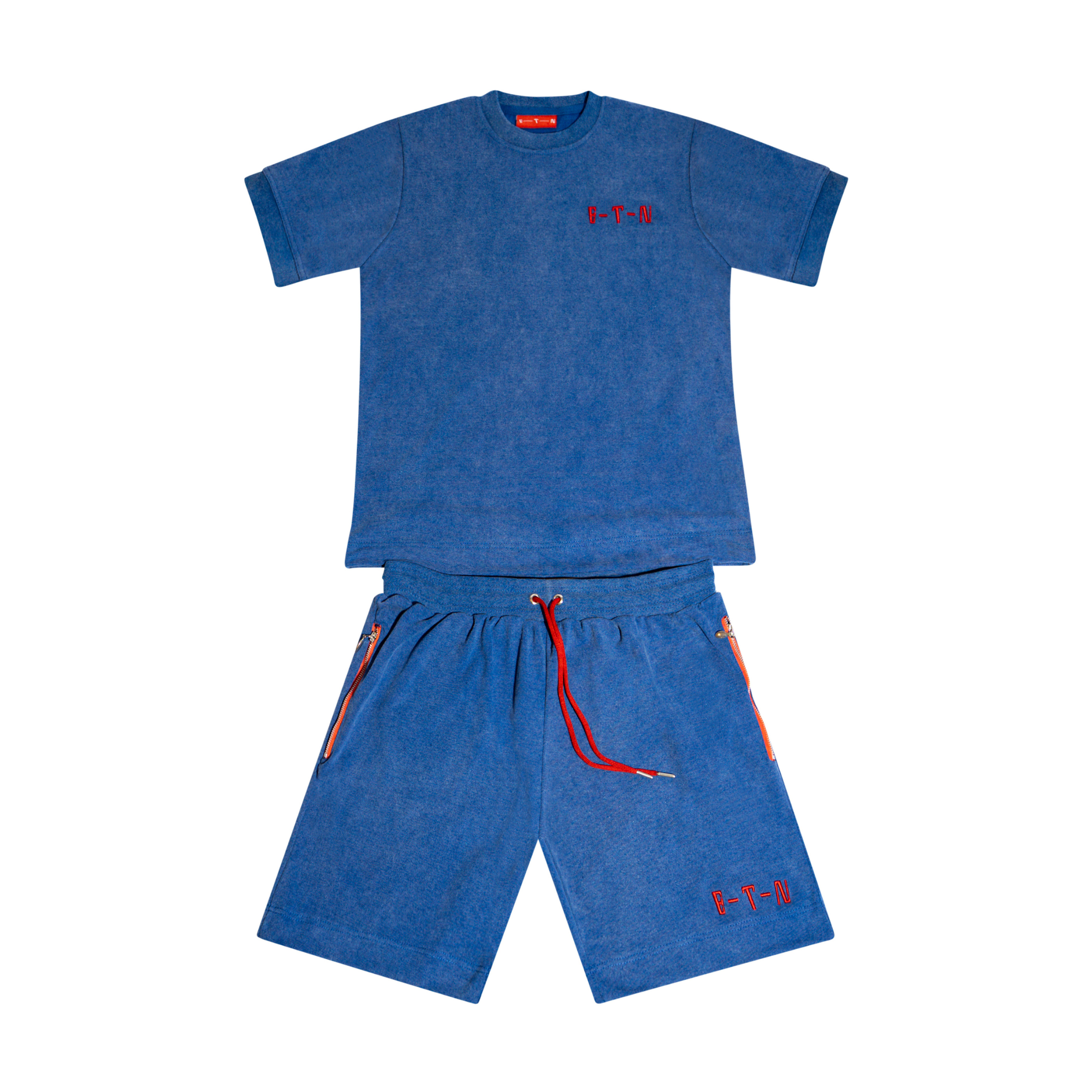 ETN Blue Acid Wash Summer Set
