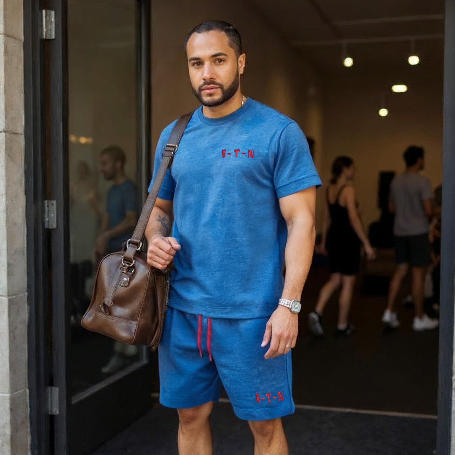 ETN Blue Acid Wash Summer Set