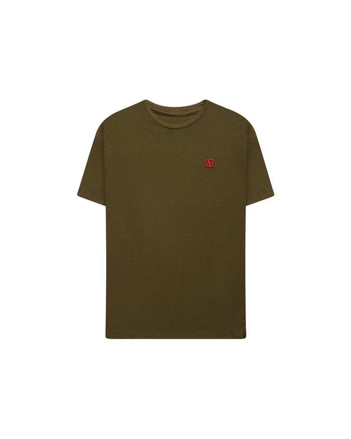 ETN Premium Split Hem Tee – Green/Red