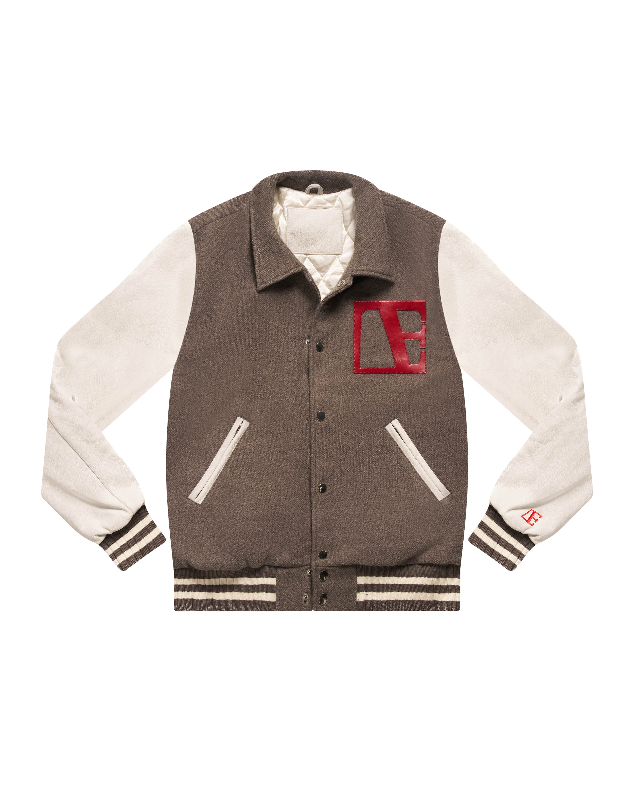 Gray-Red Label Letterman