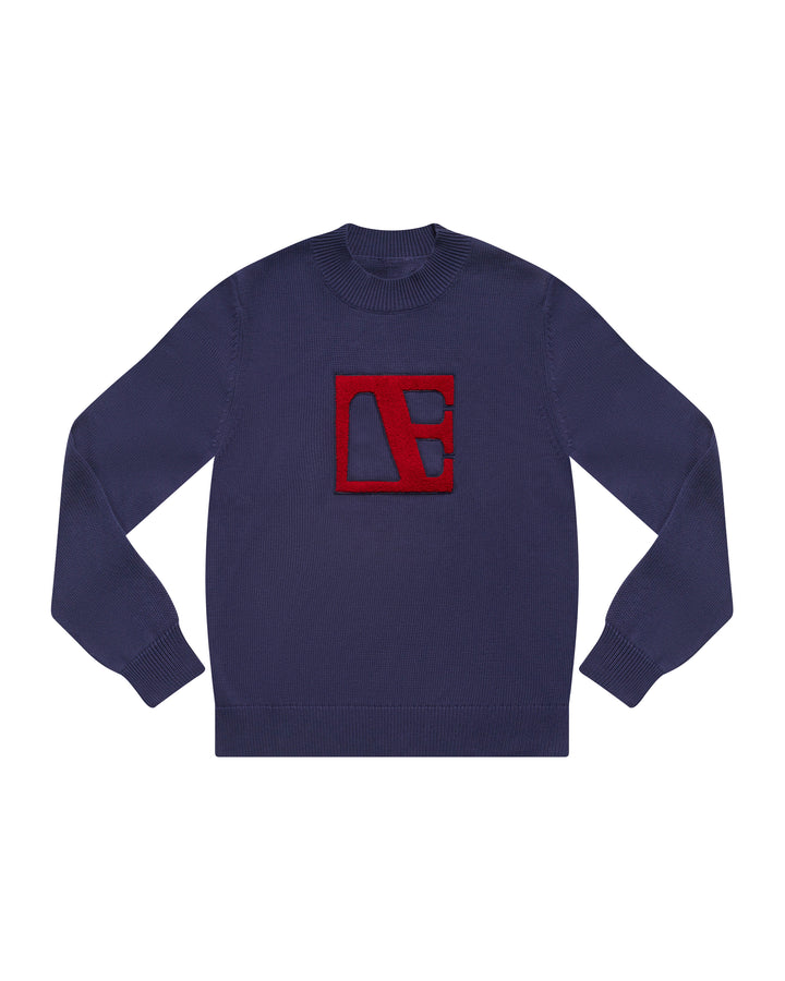 Blue-Red Label Sweater