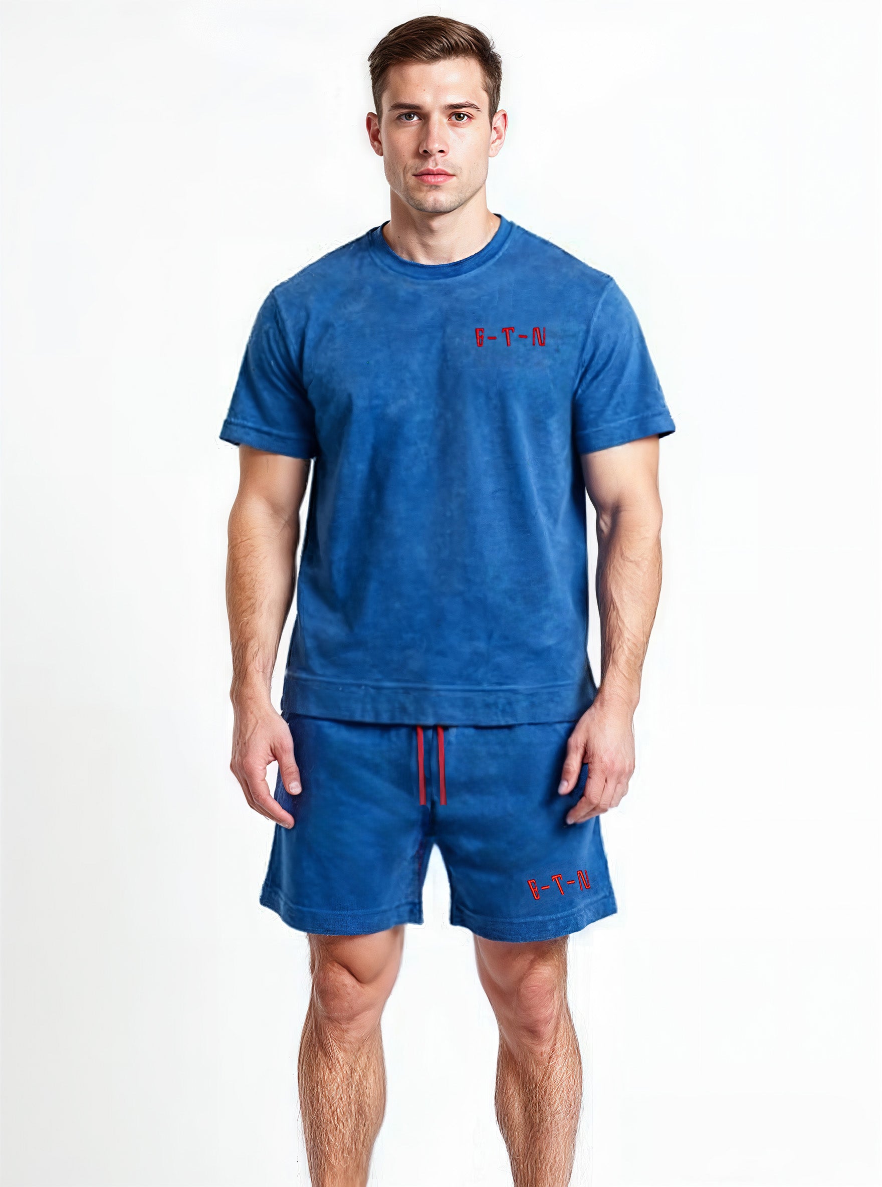 ETN Blue Acid Wash Summer Set